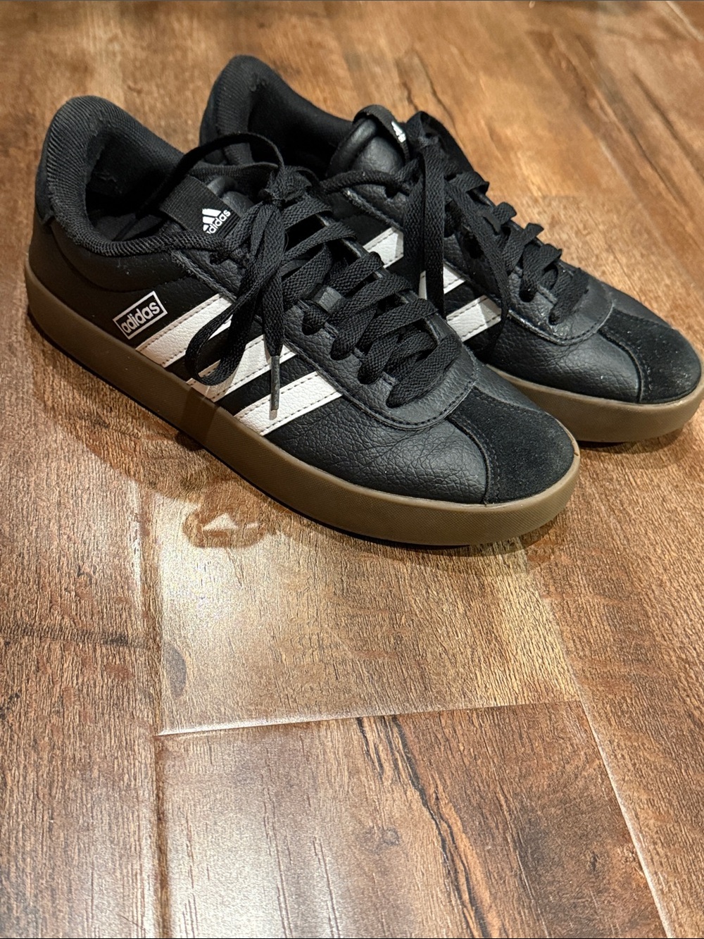adidas VL Court Black and White Kids Sneakers